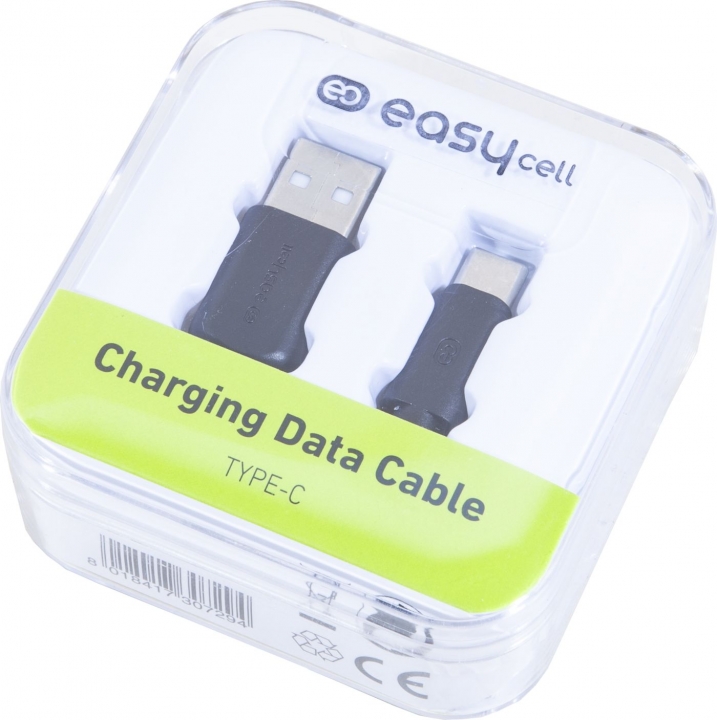 SBS easycell USB-C - USB kaapeli 2,0 1,5m, musta
