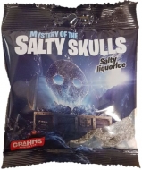 Grahns salmiakki Salty Skull -makeispussi 50g, 14kpl